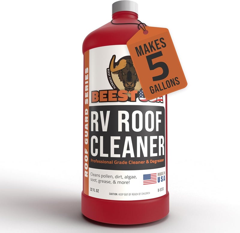 BEEST RV Roof Cleaner (32 Oz Super Concentrated Makes 5 gallons) - Roof Cleaner & Degreaser - Removes Dirt & Stains - Easy to Use - Best For Cleaning RVs, Campers, Trailer, Metal Building, Motorhomes - Image 1